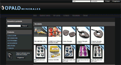 Desktop Screenshot of opalominerales.com